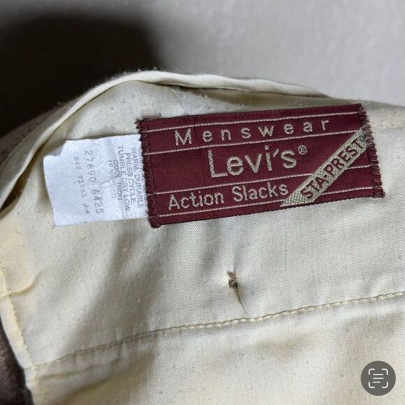 Vintage 80s Levi’s Action Slacks 36X33 - Picture 8 of 8
